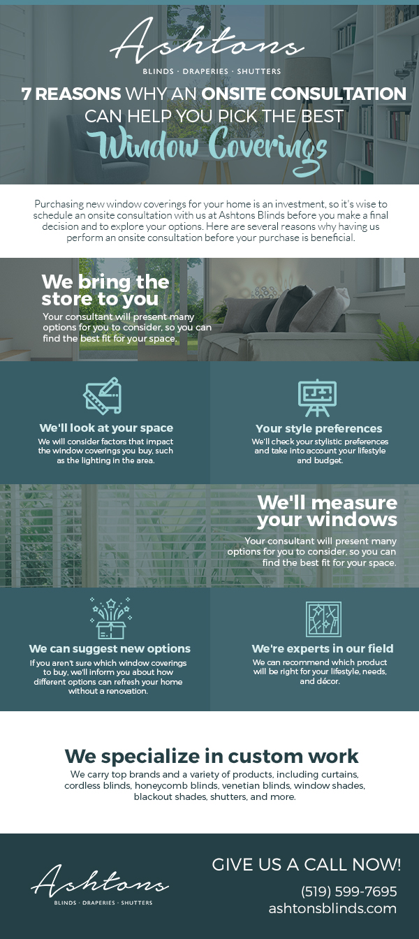 7 Reasons Why an Onsite Consultation Can Help You Pick the Best Window Coverings [infographic]